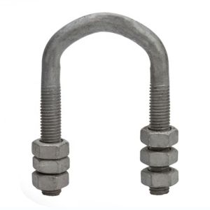 35KN Electric Power Fittings HDG U Bolt 80MM - 140MM