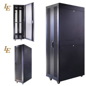 LE SC 42U SPCC Vented Meshed Door Floor Standing Cabinet Server Rack 1500KG