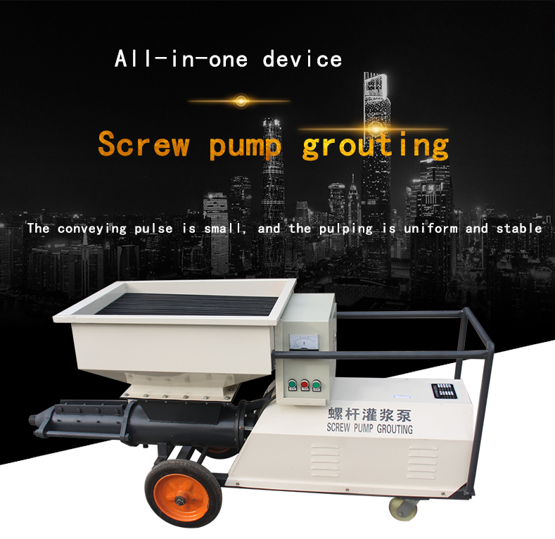 Air Compressor Mortar Plaster Screw Pump Plastering Machine with Low Maintenance Cost