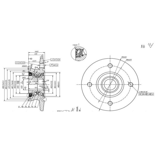 Agricultural Hub Unit AHUB-0010 for Disc& Wheel 184594 no shaft