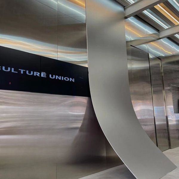 Brushed Surface Bamboo Charcoal Solid Board PVC Wood Metal Plate in Damask Pattern