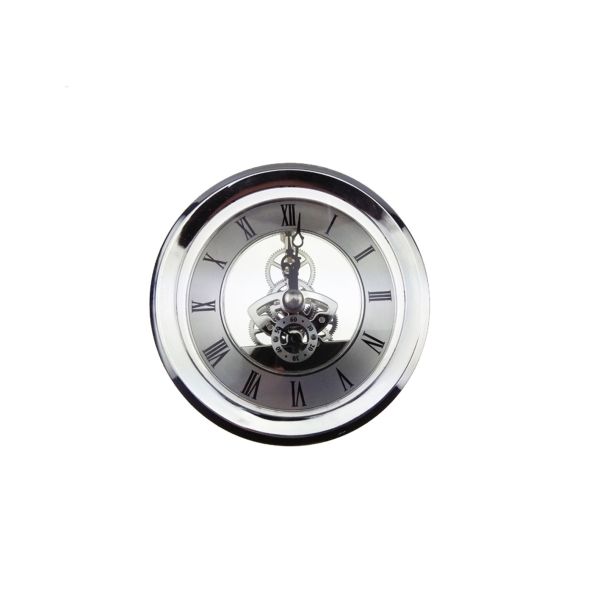 Quality Durable Stainless Steel Skeleton Clock Movt With Plastic Back Cover for sale