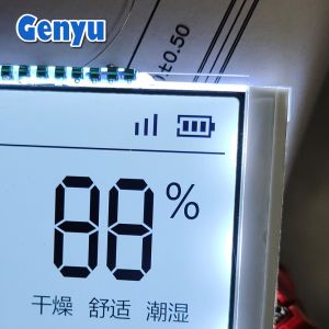 Square Customized LCD Screen HTN White Backlight Thermostat LCD Display