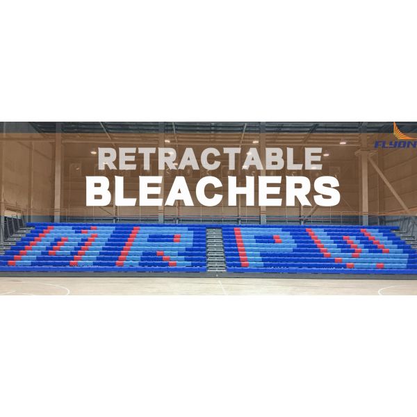 Durable Rust-Resistant Adjustable Retractable Bleacher Seating for Multi-Purpose Sports Venues