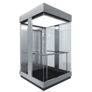1600KG AC VVVF Panoramic Elevator