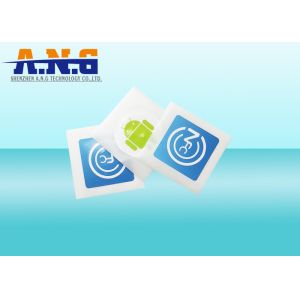 ISO14443 RFID Passive Tags / Paper nfc chip sticker For Mobile Payment
