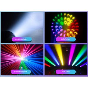 RGBW 380 Stage Event Lights Waterproof IP65 16CH Channel 280 Bulb -10 50 Case