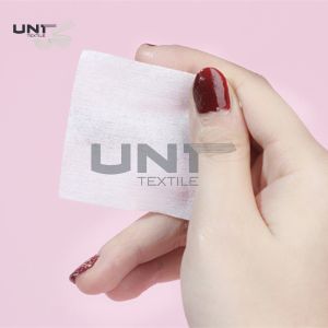 Makeup Pads Cotton Spunlace Non Woven Cloth Dot Design