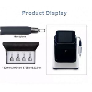 Portable 10.4 Inch Touch Screen Q Switched Nd Yag Laser Tattoo Removal Pico