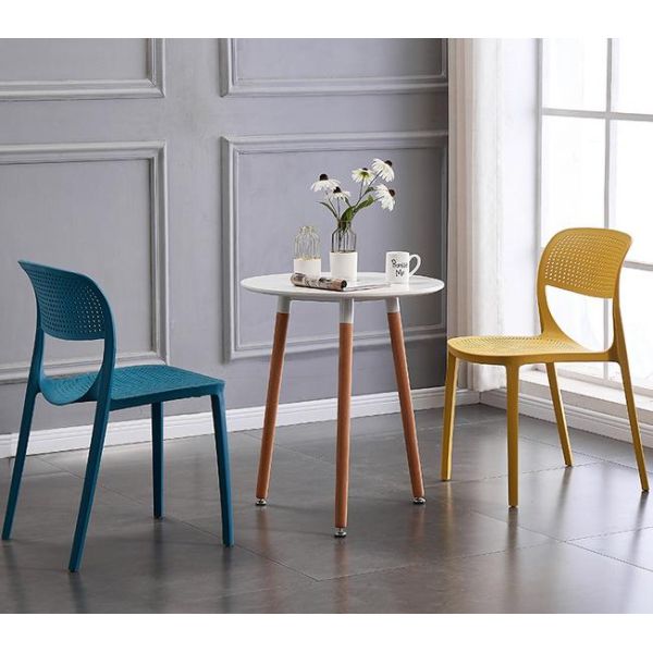 Nordic web celebrity dining chair modern simple book desk chair plastic household chair to negotiate leisure chair