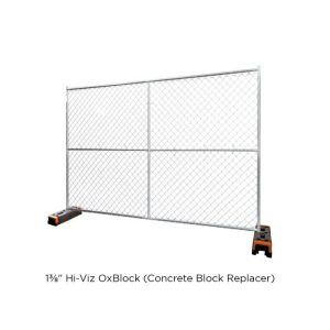 8'x12' temporary chain link fence panels diameter wire 11.5ga chain link mesh 2"