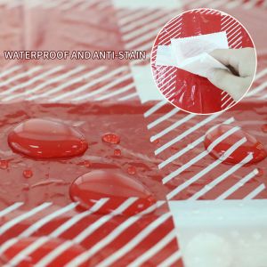 Custom 54"x108" LDPE Plastic Disposable Table Cloths