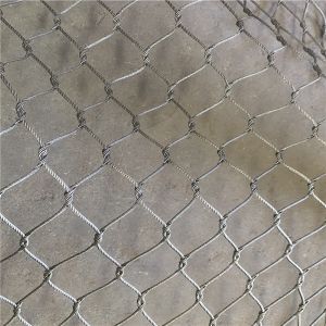 Custom Stainless Steel Woven 304 Wire Rope Mesh Knotted
