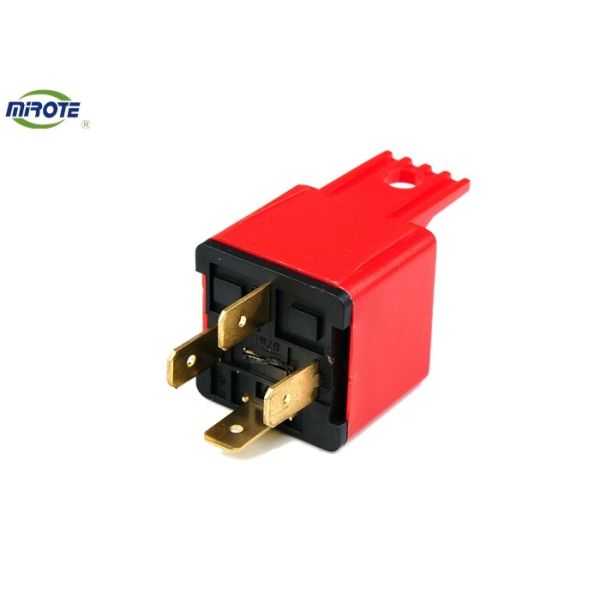 Red Cover 40 Amp Relay 4 Pin HELLA Mini Auto Relay With Bracket For Car Headlight 24v relay automotive