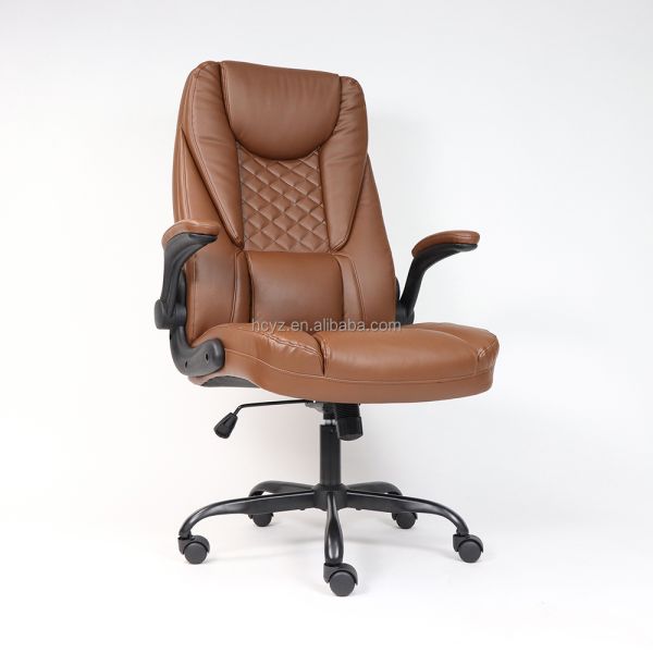 Comfortable PU Leather Swivel Executive Chair for Office Furniture Manufacture Manager