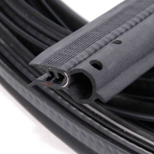 Black Silicone Rubber Strips With Top Bulb Application 6*8mm Moulding