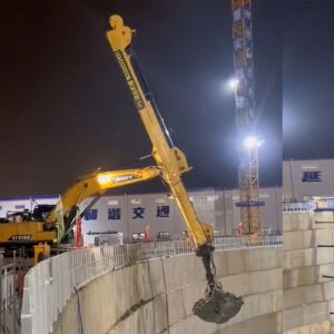 35M Telescopic Excavator Boom Arm Q355B for 20-50Ton Excavators