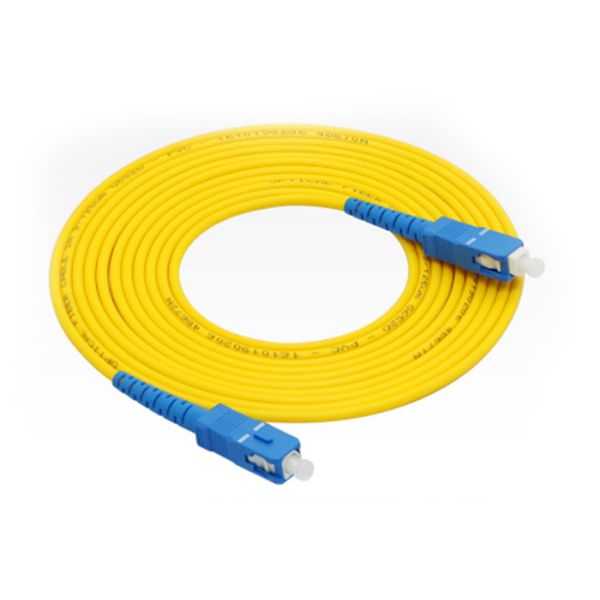 SC UPC Single Fiber Single Mode Fiber Optic Patch Cord SC UPC 5M Simpex 3.0mm
