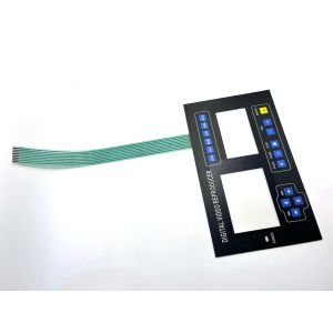 Glossy Finish Polyester Transparent Window Custom Membrane For CNC Machine