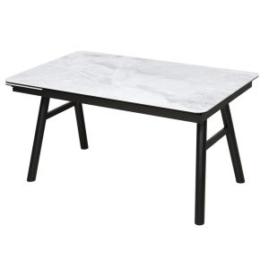 High Stability 850mm Ceramic Extendable Dining Table With Smooth Surface