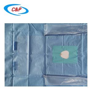 SMS PE Sterile Blue Craniotomy Drape Towel For Head Surgery