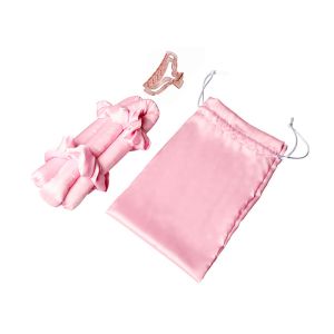 OEM Hair Curling Rod , Mulberry Silk Foam Heatless Curlers DIY Stying