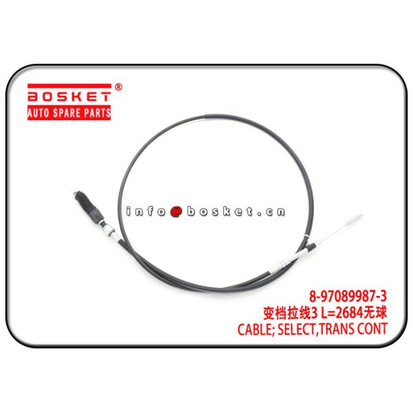 8-97089987-3 8970899873 Transmission Control Select Cable For ISUZU 4JB1 MSB5M