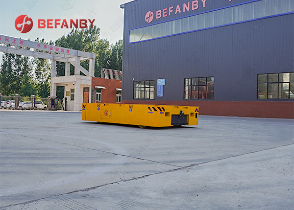 Quality Steerable 20 Ton Hand Pendant Control Trackless Transfer Cart with 24 Months Warranty and Continuous 8-hour Operation for sale