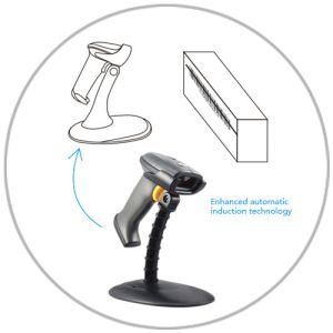 Dismountable Automatic Barcode Scanner With Stand Super High Reading Speed