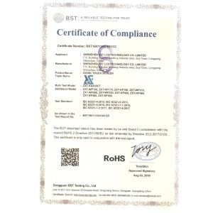 Shenzhen ZXT LCD Technology Co.,Ltd Certifications