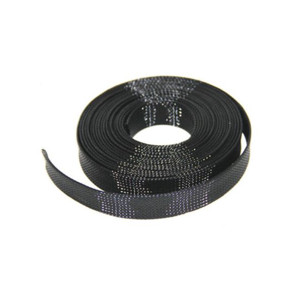 Polyester Electrical Braided Sleeving PET Material For Tube Cable Harness