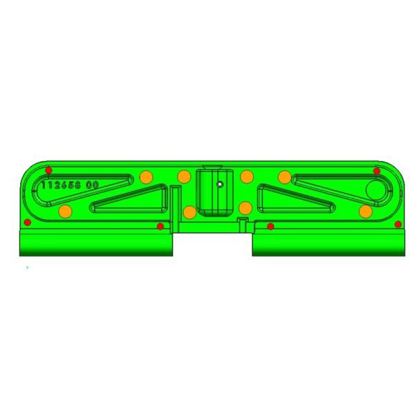 2 Cavity Plastic Multi Cavity Injection Molding Black Dust Cover Nylon Material