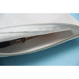 23x15cm 8oz Canvas Cotton Make Up Pouch Embossing Logo