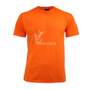 Wholesale Recycled Quick Dry Mens Running Tee Shirts Orange from china suppliers