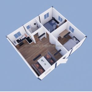 Container Houses Affordable Steel Structure Prefab Homes with 50/75/100mm Wave