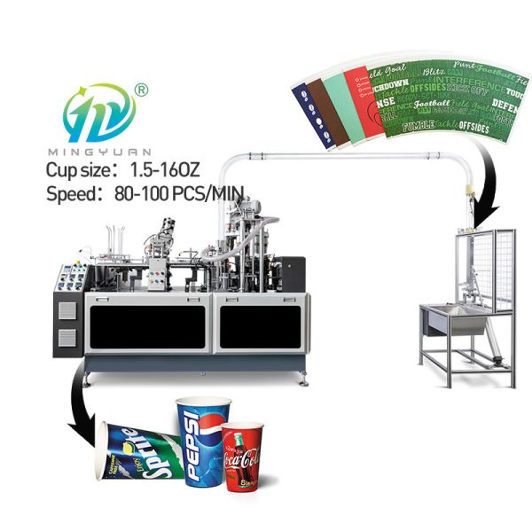 Double Wall Coffee Cup Making Machine Disposable Paper Cup Making Machine High