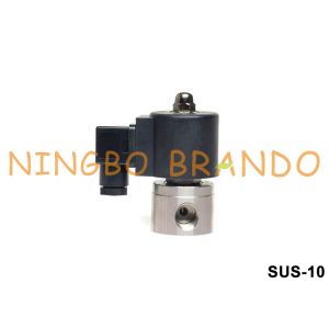 Wholesale PTFE Seal 2 Way NC Steam SS304 Solenoid Valve 3/8'' 24V 220V from china suppliers