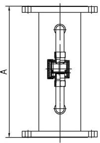 Visual Tube Flow Indicator Threaded Flange Type DN15~DN400