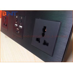 Smart Media Hub With Bluetooth , Multi Function Wall Socket Plates