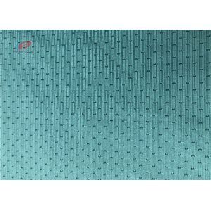 Grean Colour Sports Mesh Fabric , Polyester Spandex Blend Fabric For Garment