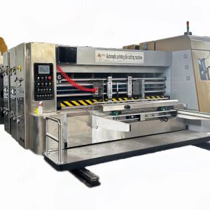 18000 KG 4 Colour Corrugated Carton Pizza Box Flexo Printing Slotting Die