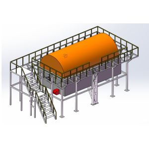 Buy cheap PLC Control Rotational Molding Machine With Direct / Indirect Mold Cooling from wholesalers
