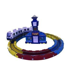 Track Railway Train Amusement Arcade Machines / Kids Amusement Ride