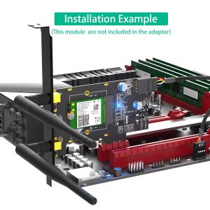 NGFF M.2 Key A To PCl-e X1 Adapter For WiFi And Bluetooth Card Connect Bluetooth
