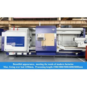 SMTCL Heavy Turning Lathe HTC125500 Max swing diameter 1250mm Metallurgy, valve