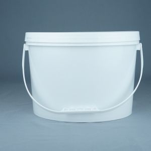 Food Grade Plastic Oval Bucket With IML Or Thermal Transfer Or Screen Printing
