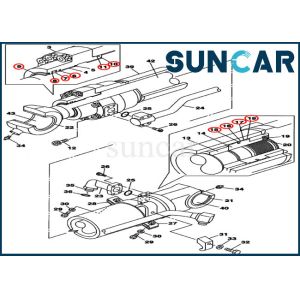 Wholesale LZ008210 Bucket Sealing Kit Fits CX160C CX160B CASE Hydraulic Cylinder Seal Repair Kit from china suppliers