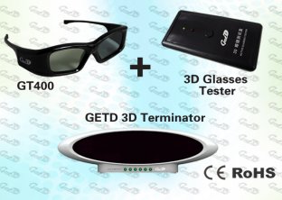 Cybercafé 3D IR Multimedia Emitter kit with 3d IR emitter and glasses