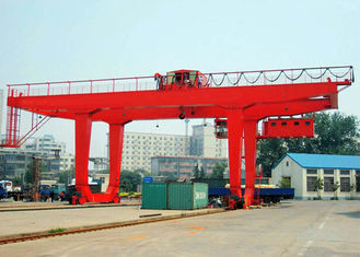 50 Ton Container Double Beam Gantry Crane , Spreader Overload Protection
