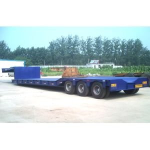 Wholesale 80 Tons Gooseneck Low Bed Semi Trailer For Construction High Performance from china suppliers